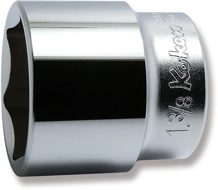 Ko-ken Tools 1/2 Sq. Dr. Chrome SAE 6 Point Socket 1.3/8" Ko-ken Tools