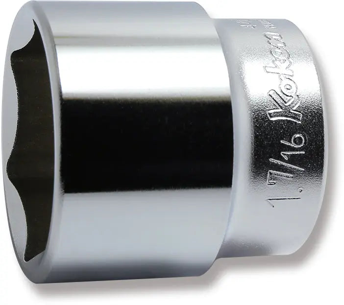 Ko-ken Tools 1/2 Sq. Dr. Chrome SAE 6 Point Socket 1.7/16" Ko-ken Tools