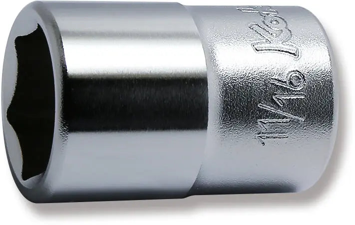 Ko-ken Tools 1/2 Sq. Dr. Chrome SAE 6 Point Socket 11/16" Ko-ken Tools