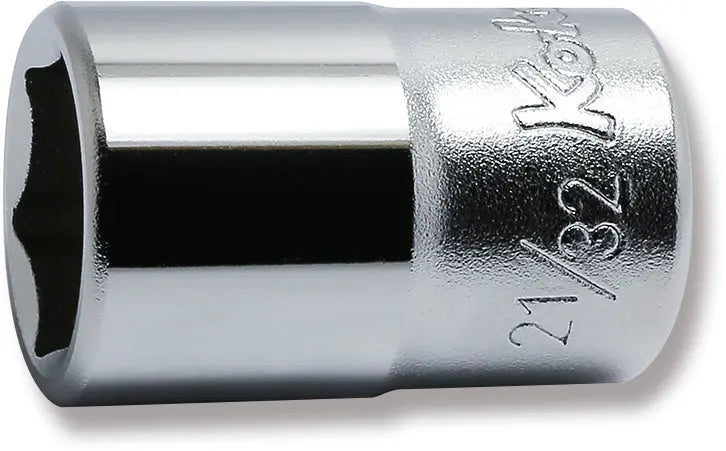 Ko-ken Tools 1/2 Sq. Dr. Chrome SAE 6 Point Socket 21/32" Ko-ken Tools