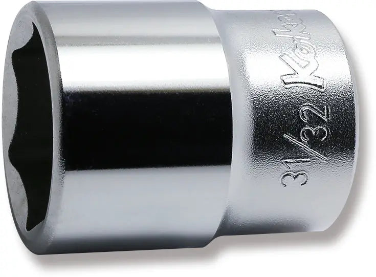 Ko-ken Tools 1/2 Sq. Dr. Chrome SAE 6 Point Socket 31/32" Ko-ken Tools