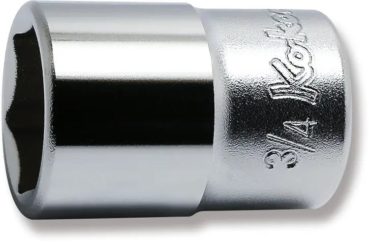 Ko-ken Tools 1/2 Sq. Dr. Chrome SAE 6 Point Socket 3/4" Ko-ken Tools