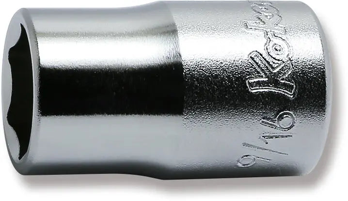 Ko-ken Tools 1/2 Sq. Dr. Chrome SAE 6 Point Socket 9/16" Ko-ken Tools