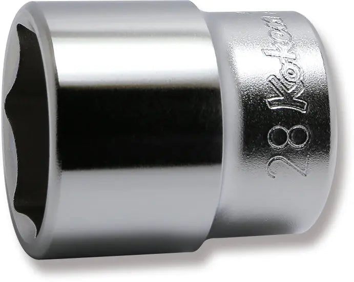 Ko-ken Tools 1/2 Sq. Dr. Chrome 6 Point Metric Socket 28mm Ko-ken Tools