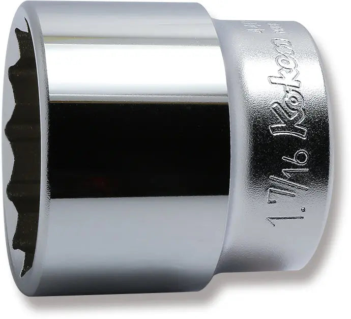 Ko-ken Tools 1/2 Sq. Dr. Chrome SAE 12 Point Socket 1.7/16" Ko-ken Tools