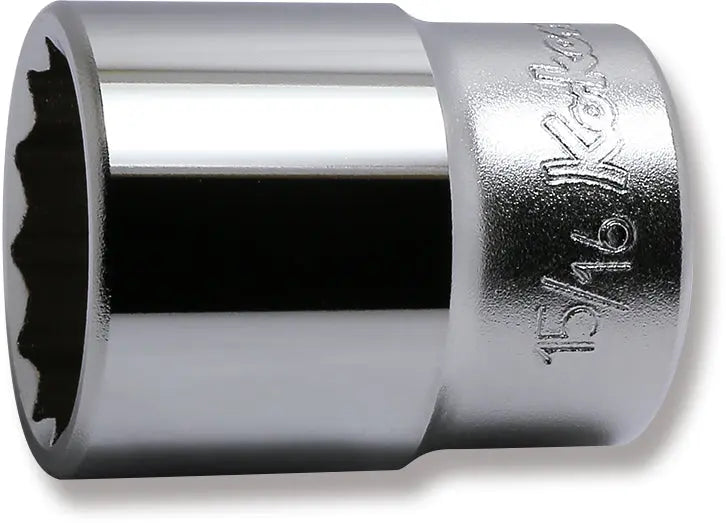 Ko-ken Tools 1/2 Sq. Dr. Chrome SAE 12 Point Socket 15/16" Ko-ken Tools