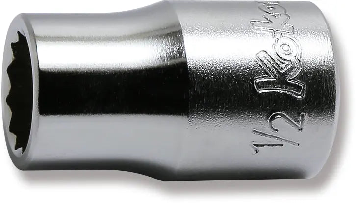 Ko-ken Tools 1/2 Sq. Dr. Chrome SAE 12 Point Socket 1/2" Ko-ken Tools