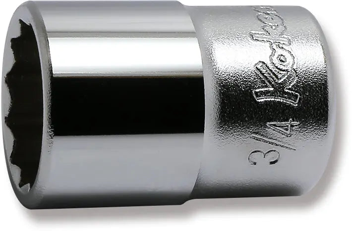 Ko-ken Tools 1/2 Sq. Dr. Chrome SAE 12 Point Socket 3/4" Ko-ken Tools