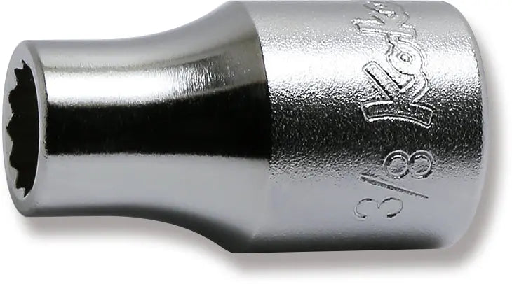 Ko-ken Tools 1/2 Sq. Dr. Chrome SAE 12 Point Socket 3/8" Ko-ken Tools