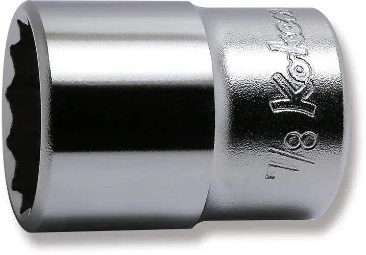 Ko-ken Tools 1/2 Sq. Dr. Chrome SAE 12 Point Socket 7/8" Ko-ken Tools
