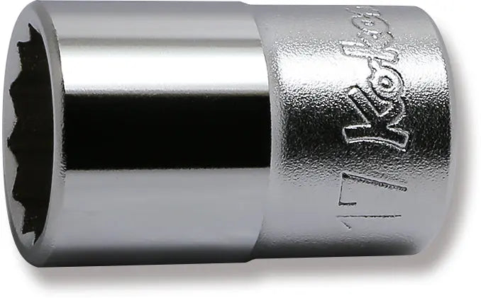 Ko-ken Tools 1/2 Sq. Dr. Chrome Metric 12 Point Socket 17mm Ko-ken Tools