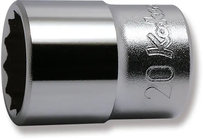 Ko-ken Tools 1/2 Sq. Dr. Chrome Metric 12 Point Socket 20mm Ko-ken Tools