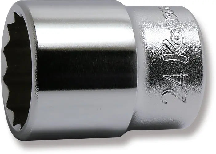 Ko-ken Tools 1/2 Sq. Dr. Chrome Metric 12 Point Socket 24mm Ko-ken Tools