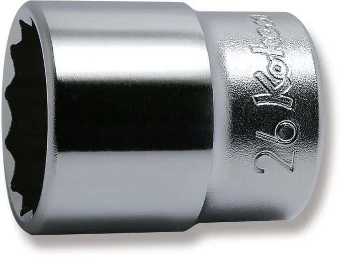 Ko-ken Tools 1/2 Sq. Dr. Chrome Metric 12 Point Socket 26mm Ko-ken Tools