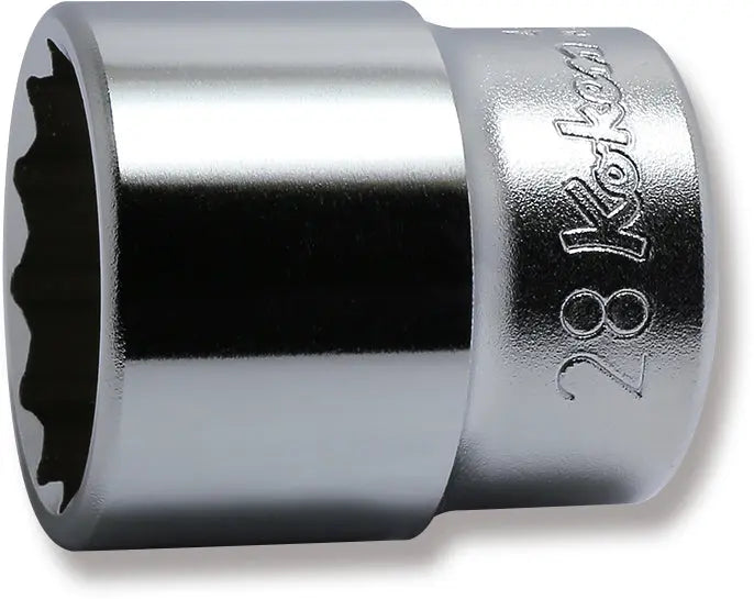 Ko-ken Tools 1/2 Sq. Dr. Chrome Metric 12 Point Socket 28mm Ko-ken Tools