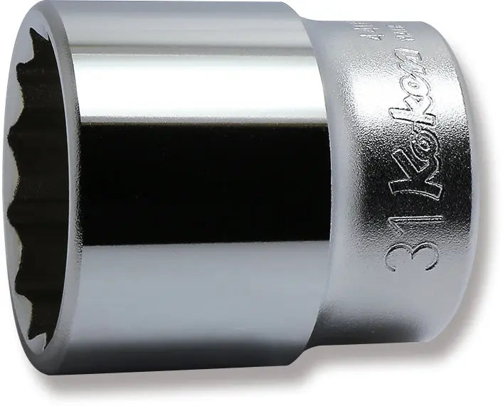 Ko-ken Tools 1/2 Sq. Dr. Chrome Metric 12 Point Socket 30mm Ko-ken Tools