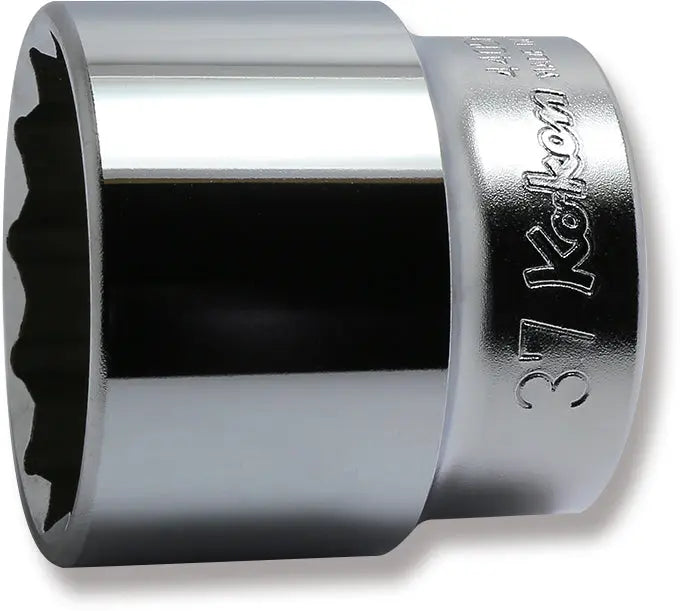 Ko-ken Tools 1/2 Sq. Dr. Chrome Metric 12 Point Socket 37mm Ko-ken Tools