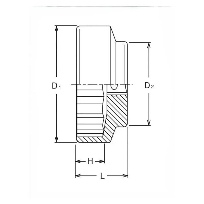 Ko-ken Tools 1/2 Sq. Dr. Socket 36mm 12 point Length 28mm For Rear Wheel Nut Motorcycle Ko-ken Tools