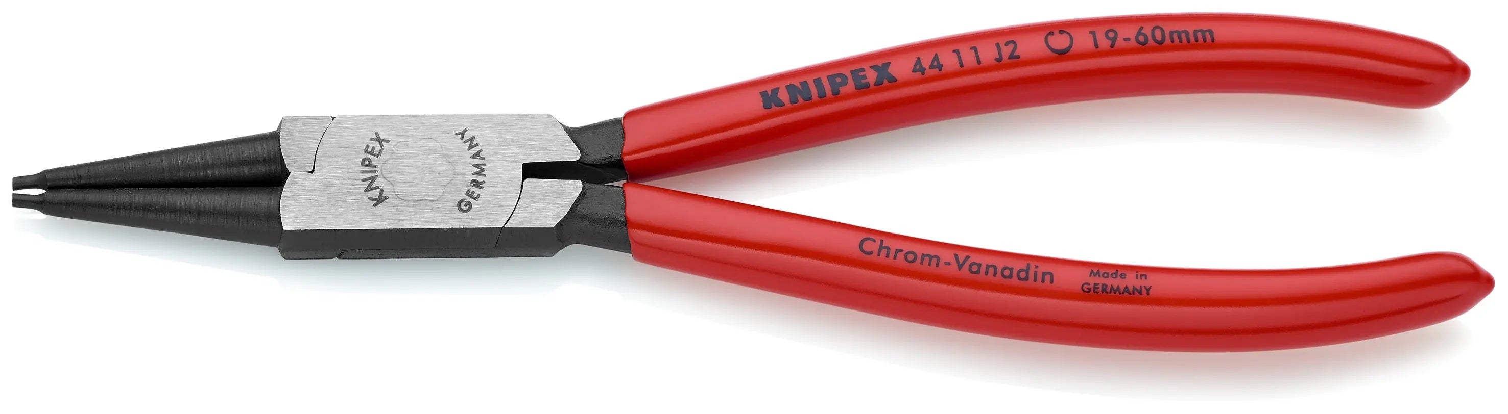 Knipex 44 11 J4 KN | Circlip Pliers, Internal, Straight, 3 11/32"-5 1/2" Bore Dia. Knipex