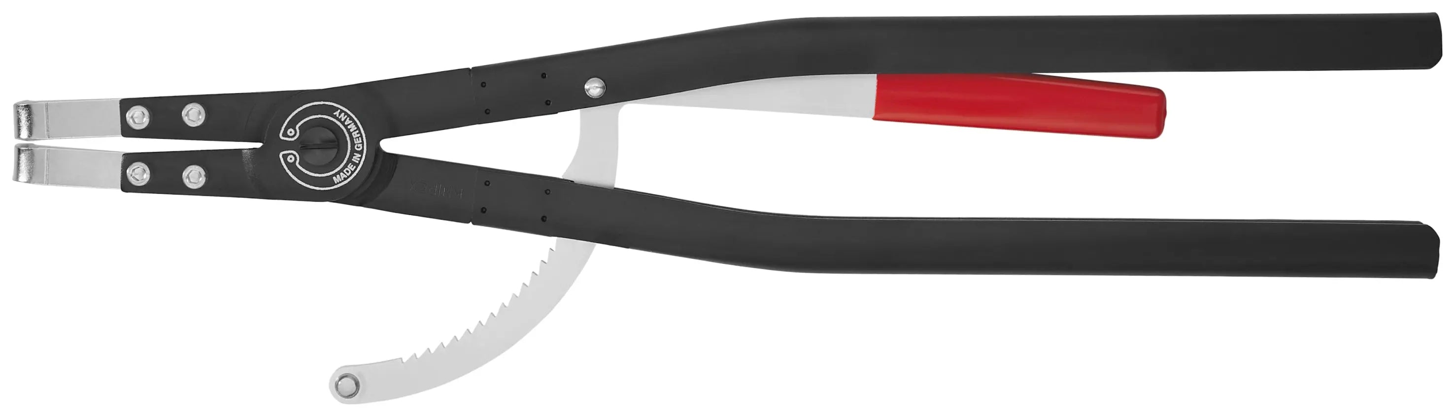 Knipex 44 20 J61 KN | Large Circlip Pliers, Internal, 90 degree Angled, 9 59/64"-16" Bore Dia. Knipex