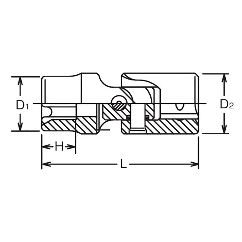Ko-ken Tools 1/2 Sq. Dr. Universal TORXÂ® E14 Socket - Length 65mm Ko-ken Tools