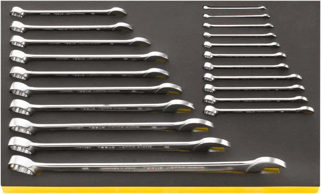 Stahlwille Set of 21 Combination Wrench with TCS Insert, 6 - 24mm, 350 x 530 x 75mm - ST 96830174 Stahlwille