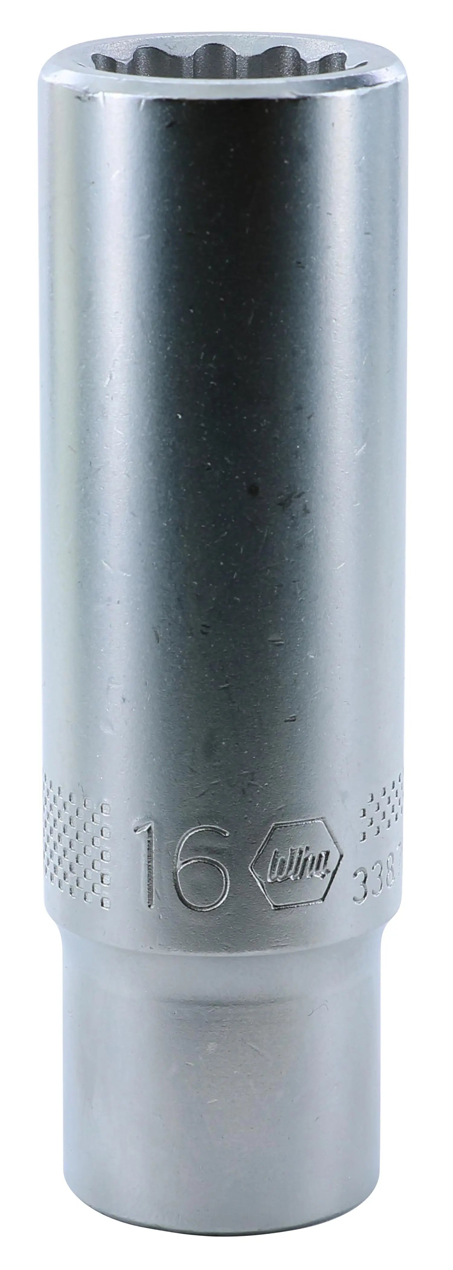 Wiha 33872, 1/2" Drive Deep Socket, 12 Point, 16.0mm Wiha