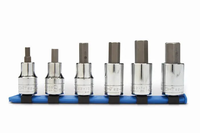 Wright Tool 6 Piece 1/2 in Drive Standard Metric Black Oxide Hex Bit Socket Set, 6 - 17mm - WT 453 Socket Set Wright Tool