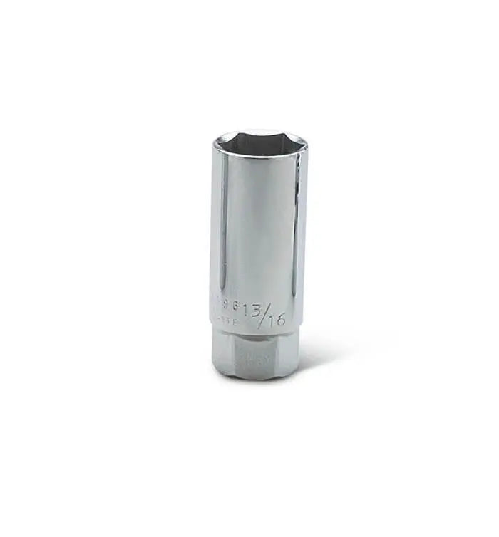 Wright Tool 1/2 in Drive 6-Point SAE Polished Spark Plug Holding Hand Socket, 13/16 in - WT 4596 Socket Wright Tool