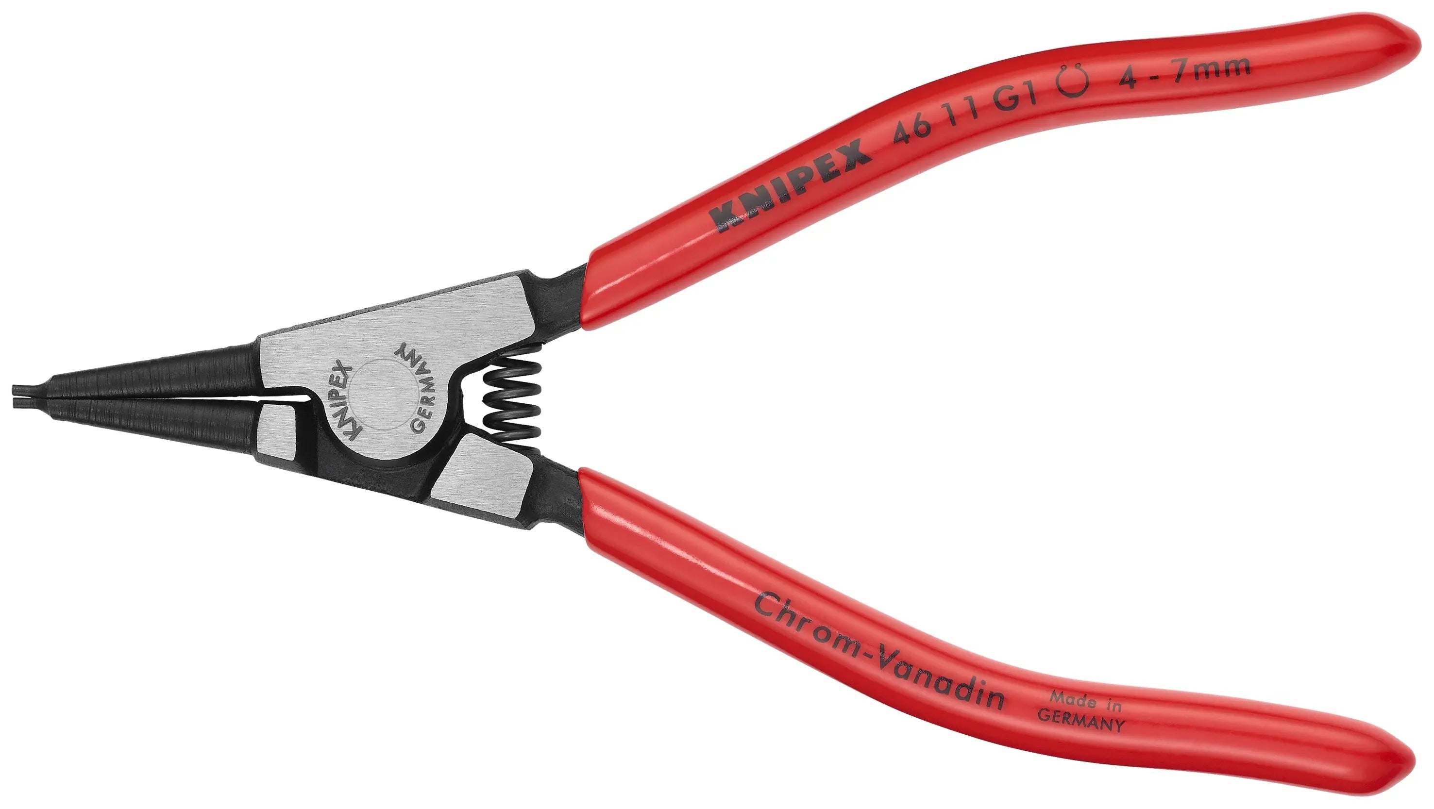 Knipex Circlip Pliers for Grip Rings on Shafts - KN 46 11 G1 Knipex