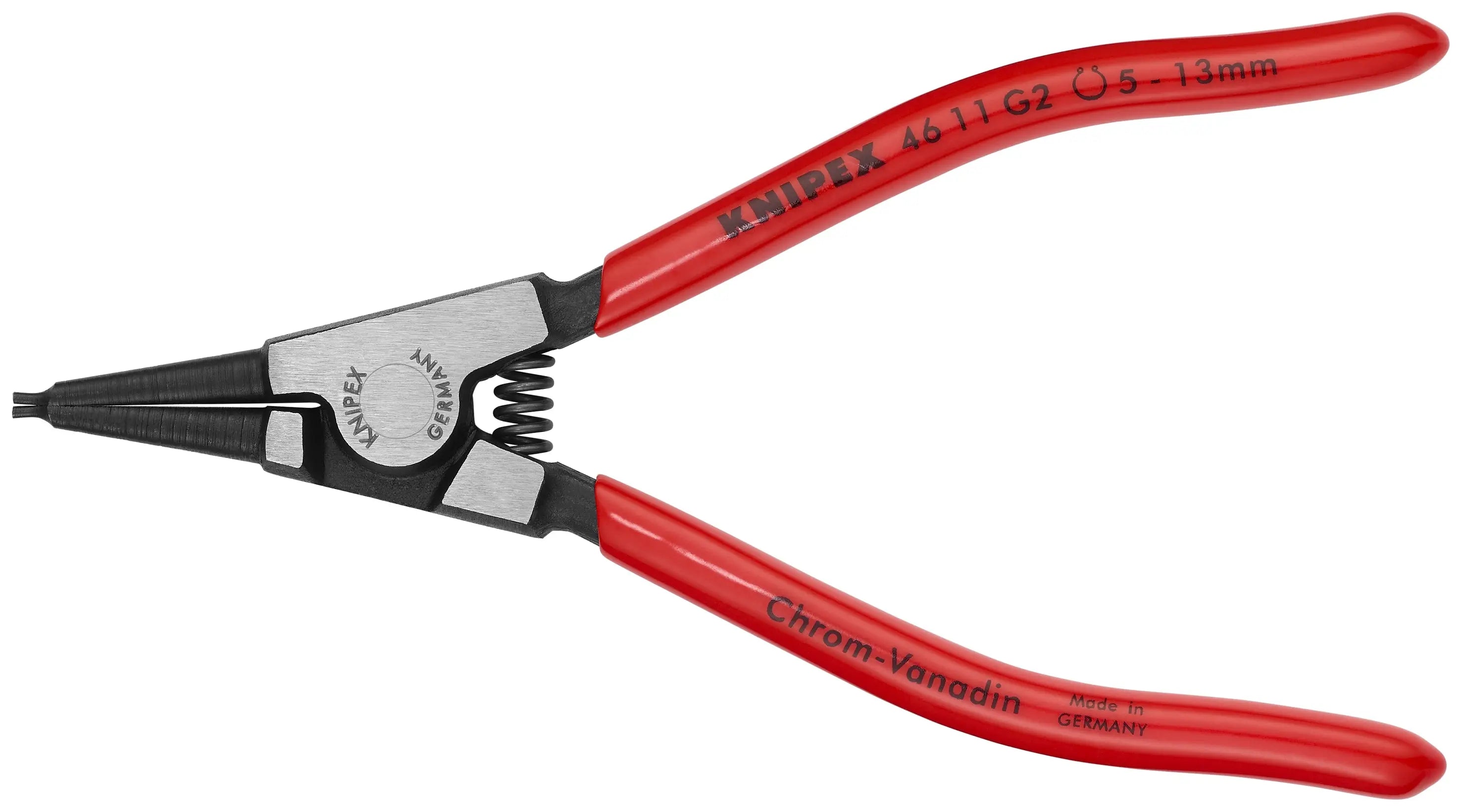 Knipex 46 11 G2 KN | Circlip Pliers for Grip Rings, 1/16"-5/32" Shaft Dia. Knipex