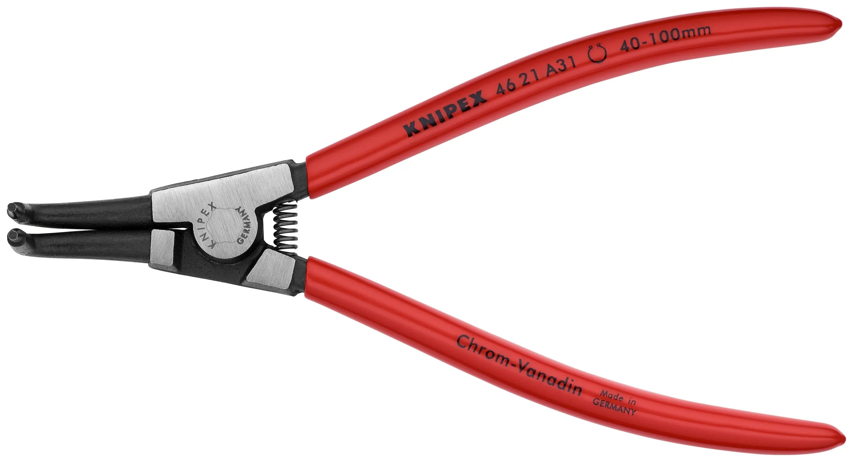 Knipex 46 21 A21 KN | Circlip Pliers, External, 90 Degree Angled Forged Tip 3 4 2 23 64 Shaft Dia