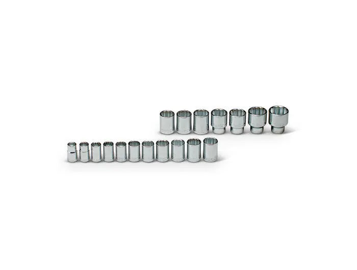 Wright Tool 18 Piece 1/2 in Drive 12-Point Standard Metric Socket Set, 12 - 32mm - WT 469 Socket Set Wright Tool