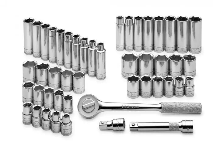 SK Tools - Set Socket 1/2dr 6pt Fractional and Metric 47pc - 4147-6 SK Tools