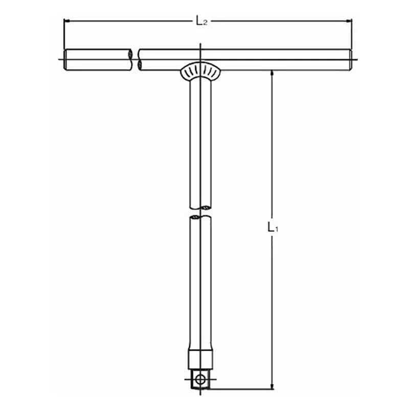 Ko-ken Tools T Handle 1/2 Square Length 250 x 250mm Sliding Bar Ko-ken Tools