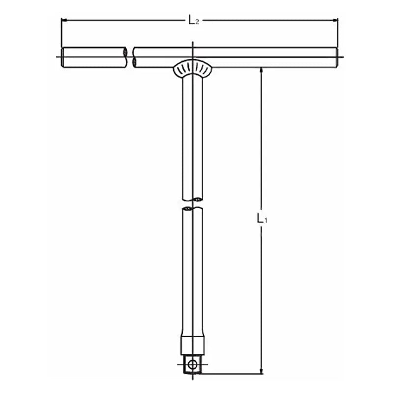Ko-ken Tools T Handle 1/2 Square Length 267 x 255mm Ko-ken Tools