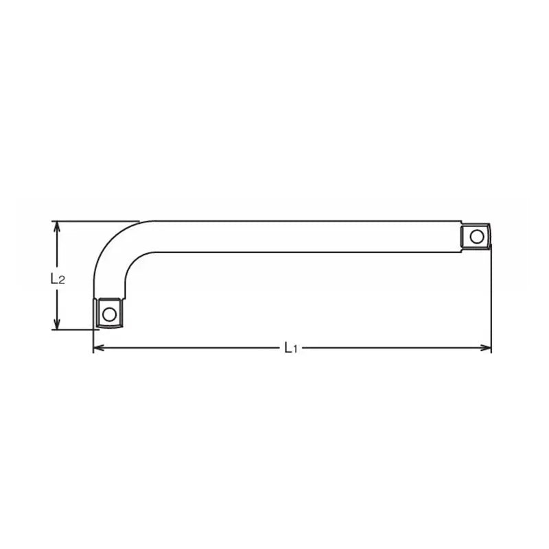Ko-ken Tools 1/2 Sq. Dr. L Handle 1/2 Square Length 260 Ko-ken Tools