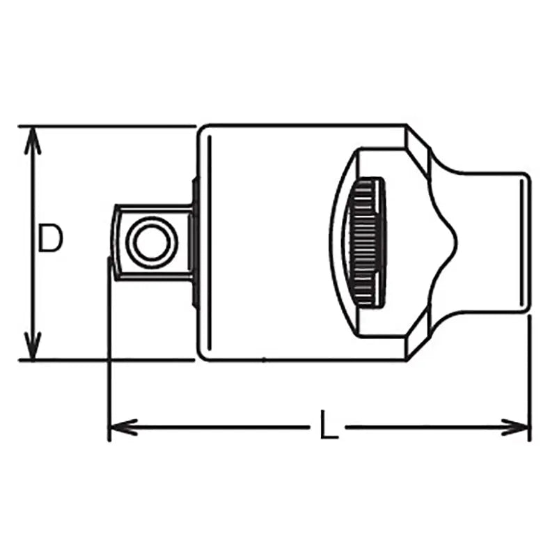 Ko-ken Tools 1/2 Sq. Dr. Ratchet Adaptor 45 teeth Length 65mm Ko-ken Tools