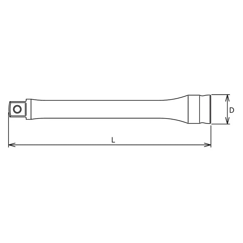 Ko-ken Tools 1/2 Sq. Dr. Extension Bar 1/2 Square Length 250mm Z-series Ko-ken Tools