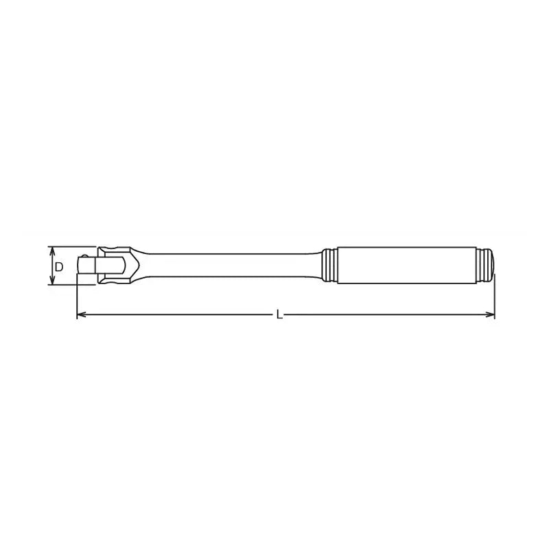 Ko-ken Tools 1/2 Sq. Dr. Hinge Handle Length 450mm Plastic Handle Ko-ken Tools