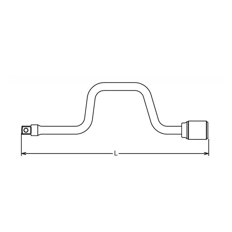 Ko-ken Tools 1/2 Sq. Dr. Speed Handle Length 400mm Ko-ken Tools