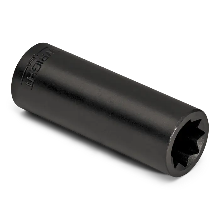 Wright Tool 1/2 in Drive 8-Point Double Square Deep SAE Black Oxide Impact Socket, 13/16 in - WT 4786 Socket Wright Tool