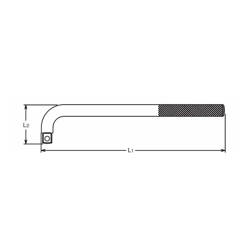 Ko-ken Tools 1/2 Sq. Dr. L Handle Length 450mm Ko-ken Tools