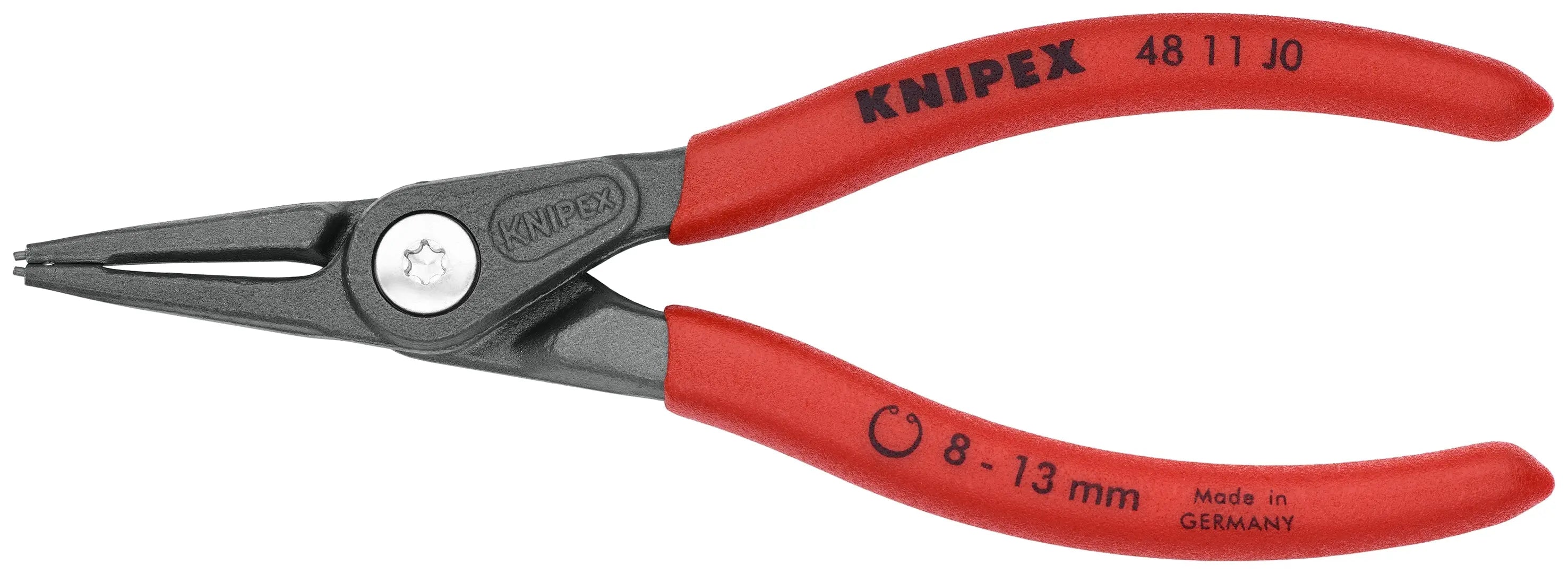 Knipex 48 11 J0 SBA KN | Precision Circlip Pliers, Internal, Straight, 5/16"-1/2" Bore Dia. Knipex