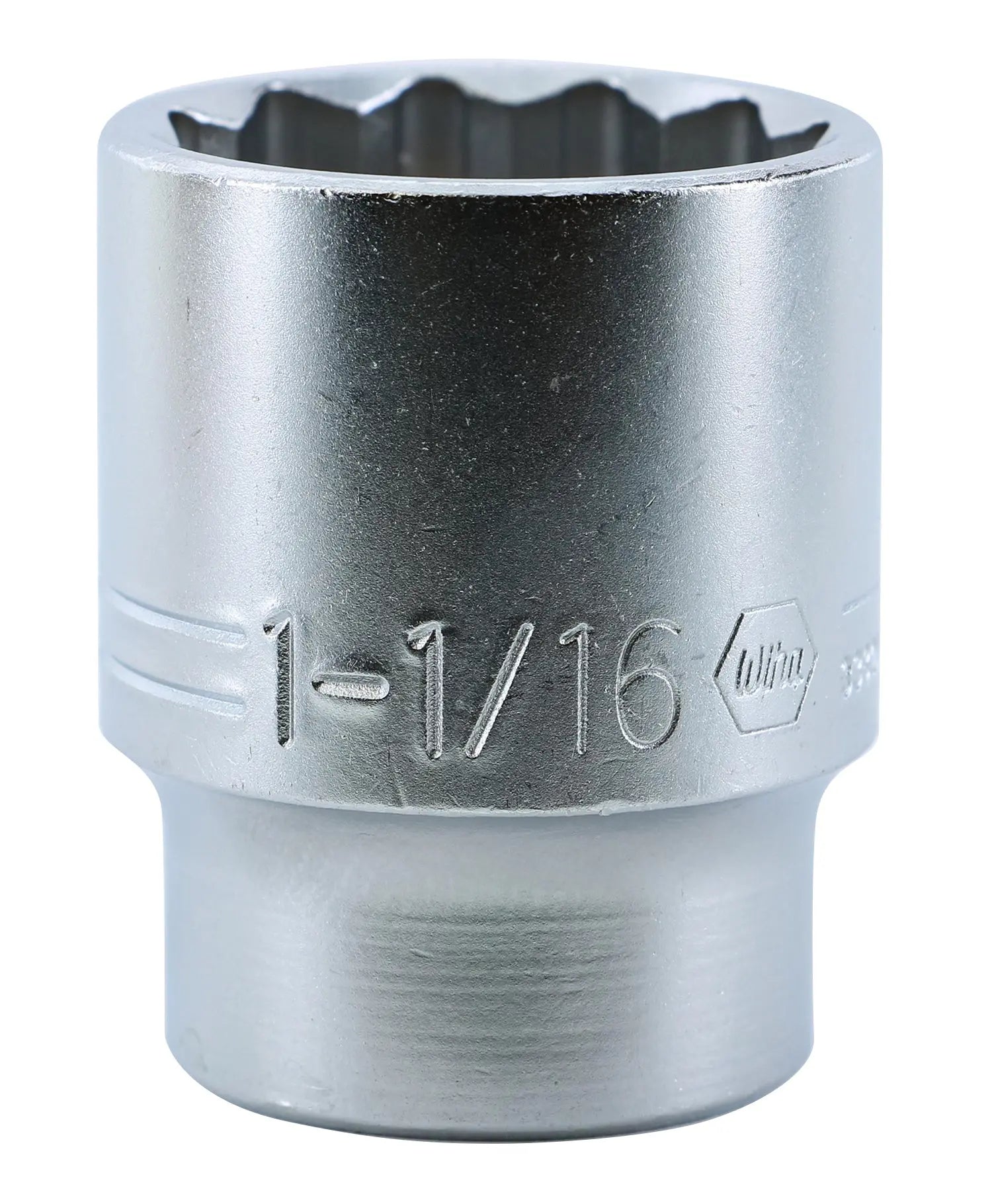Wiha 33820, 1/2" Dr. Deep Socket, 12 Point, 1-1/16" Wiha