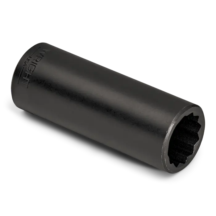 Wright Tool 1/2 in Drive 12-Point Deep SAE Black Oxide Impact Socket, 1 in - WT 4982 Socket Wright Tool
