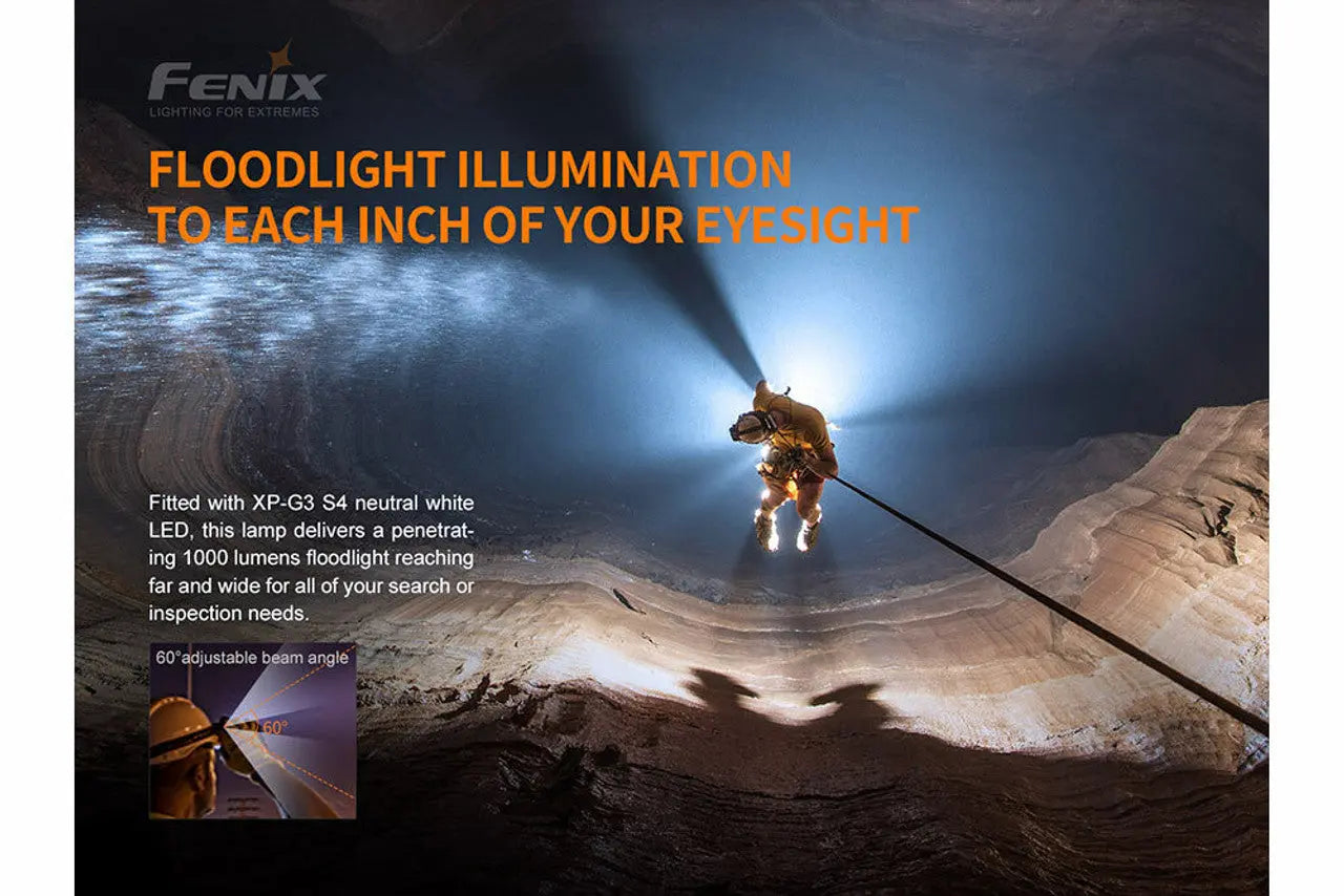 Fenix 3000 Lumen Headlamp - F FX-HP30RV2-BLACK Fenix