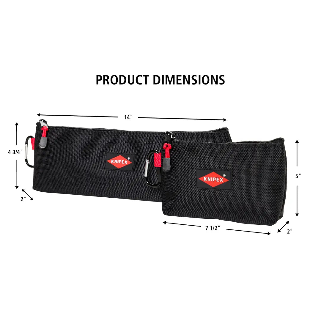 KNIPEX Zipper Tool Bag 2-Pack - 9K 00 80 179 US Knipex
