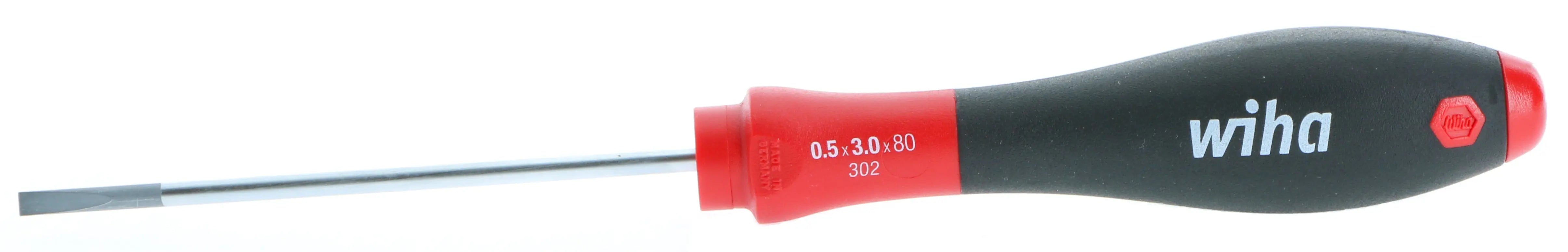 Wiha 30204, SoftFinish® Slotted Screwdriver 3.0mm Wiha