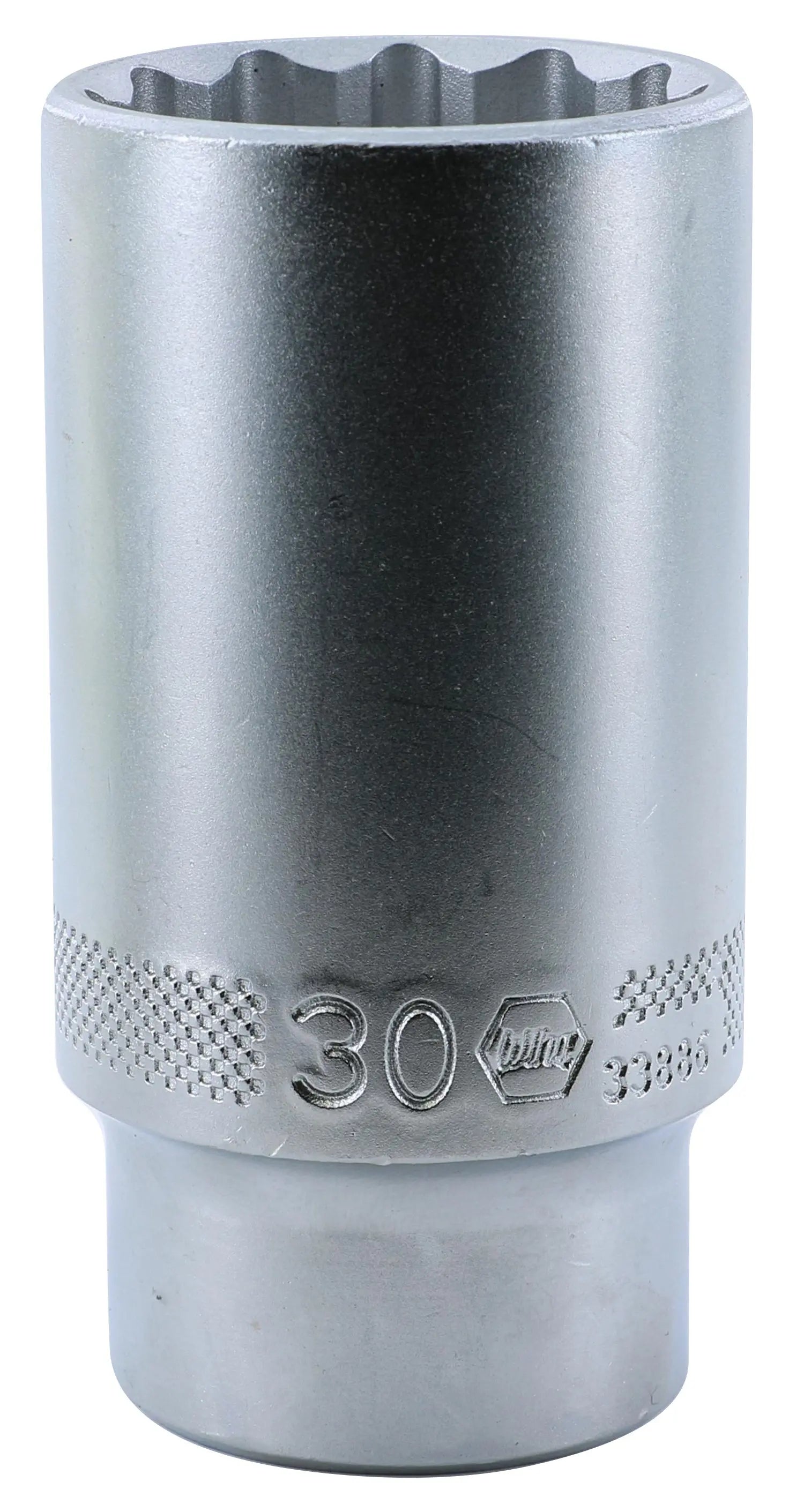 Wiha 33886, 1/2" Drive Deep Socket, 12 Point, 30.0mm Wiha